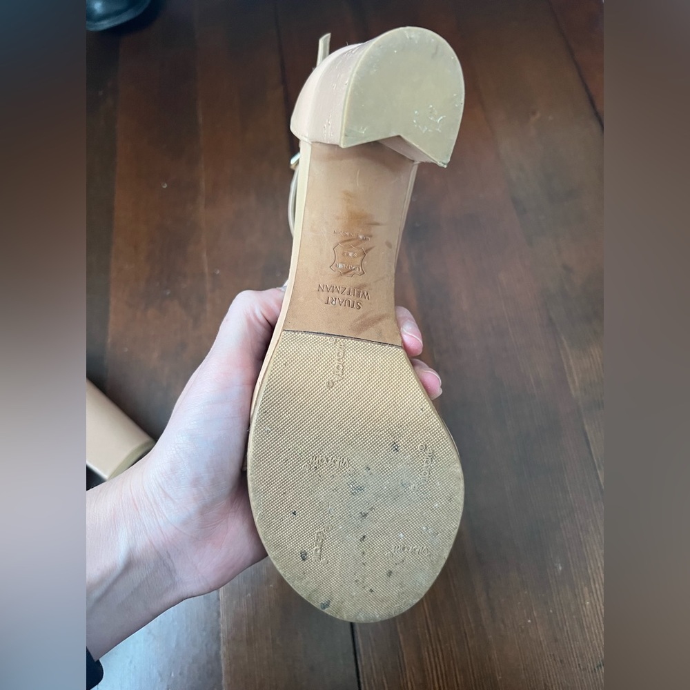 Stuart Weitzman Nudistcurve Block Heel Sandal Siz… - image 5